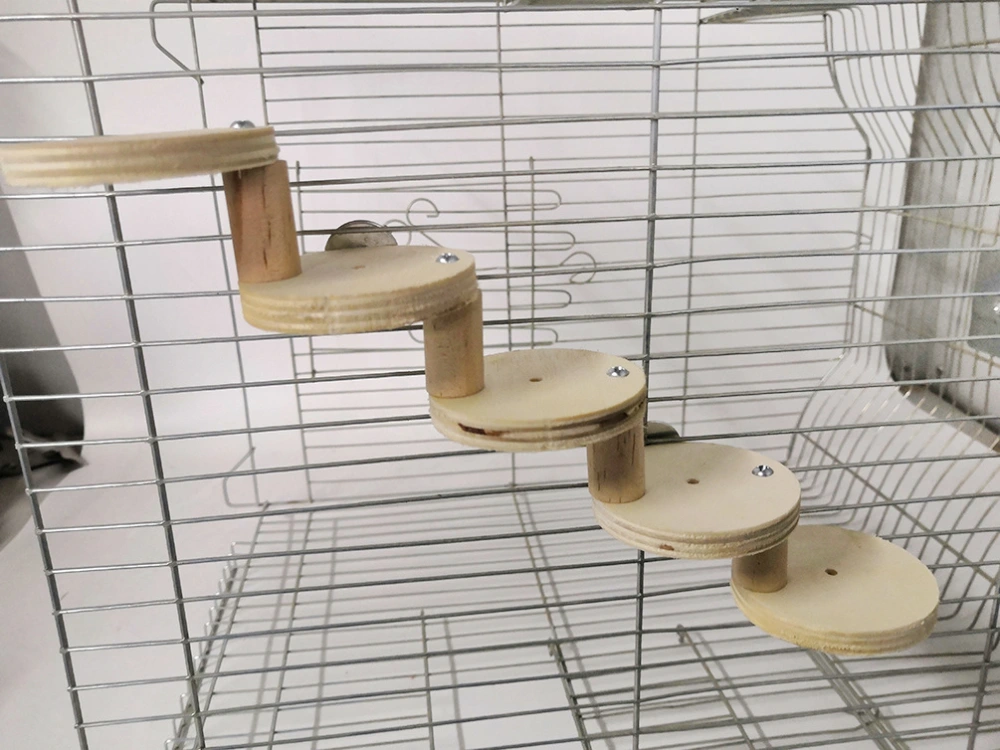 Small Animal Hamster Wooden Ladder Platform Cage Bridge Guinea Pig Habitat Climbing Toy