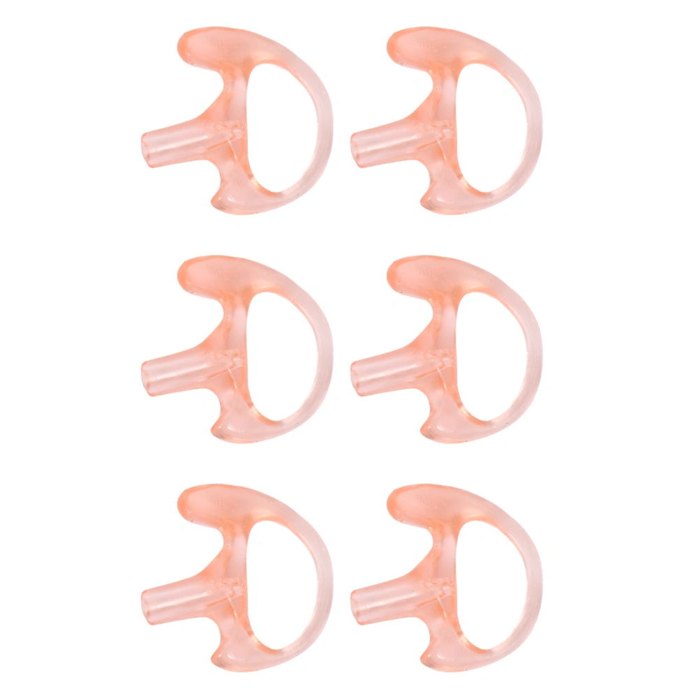 6 Pcs Ear Mold For Walkie Talkie Headset Earpiece Insert Eearmold Replacement