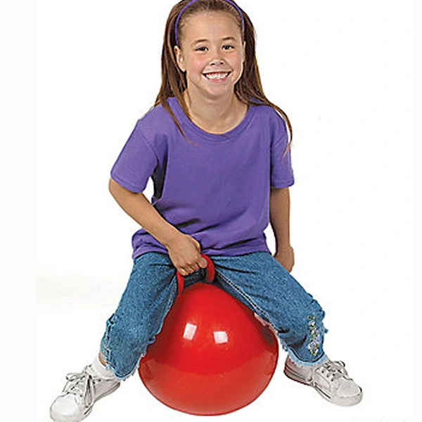 Children Kids Inflatable Bounce Jumping Hopper Hop Ball (Red)