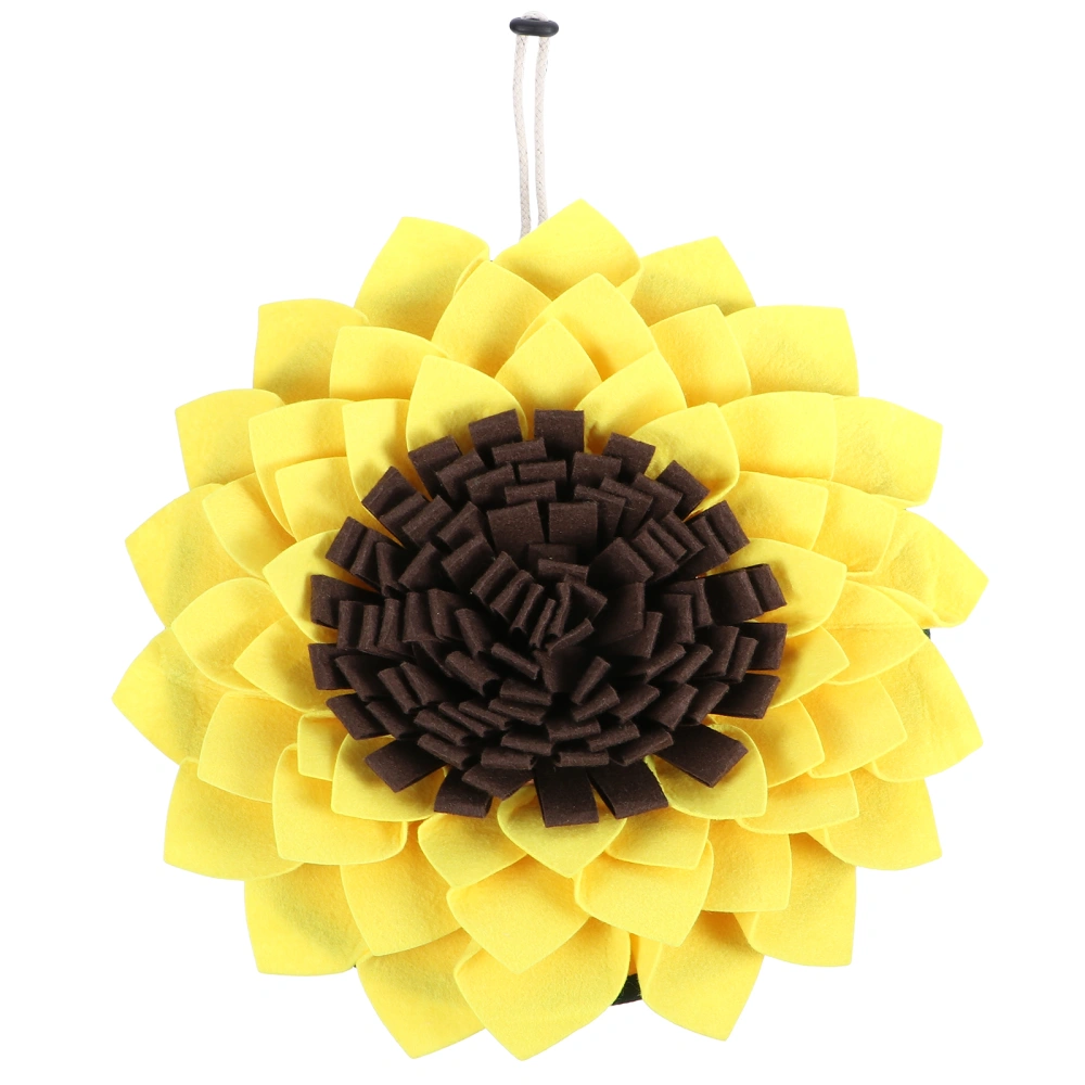 Sunflower Shape Pet Sniffing Blanket Pet Foraging Cushion Slow Eating Mat