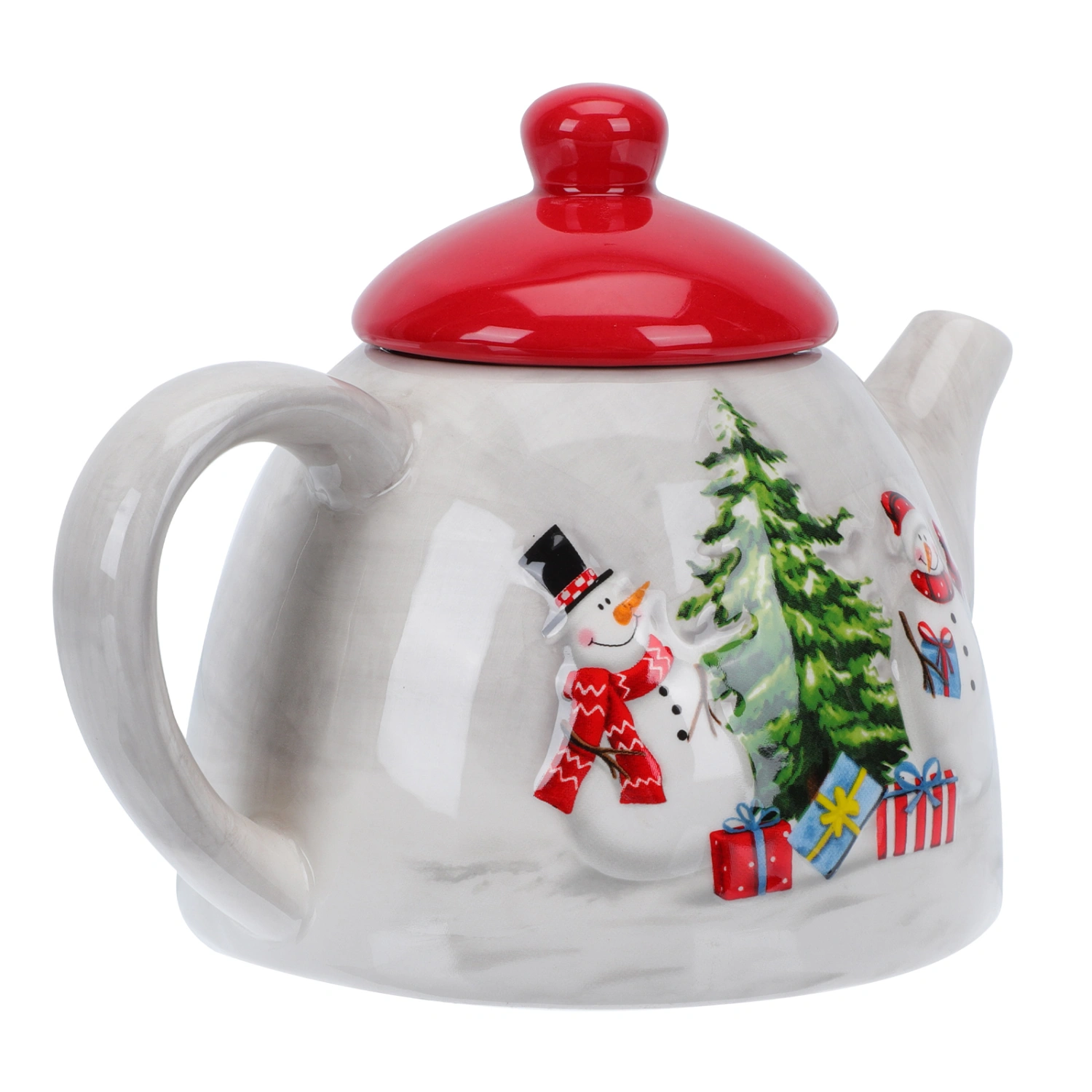 1PC Nordic Christmas Coffee Pot Milk Pot Restaurant Kitchen Ceramic Kettle