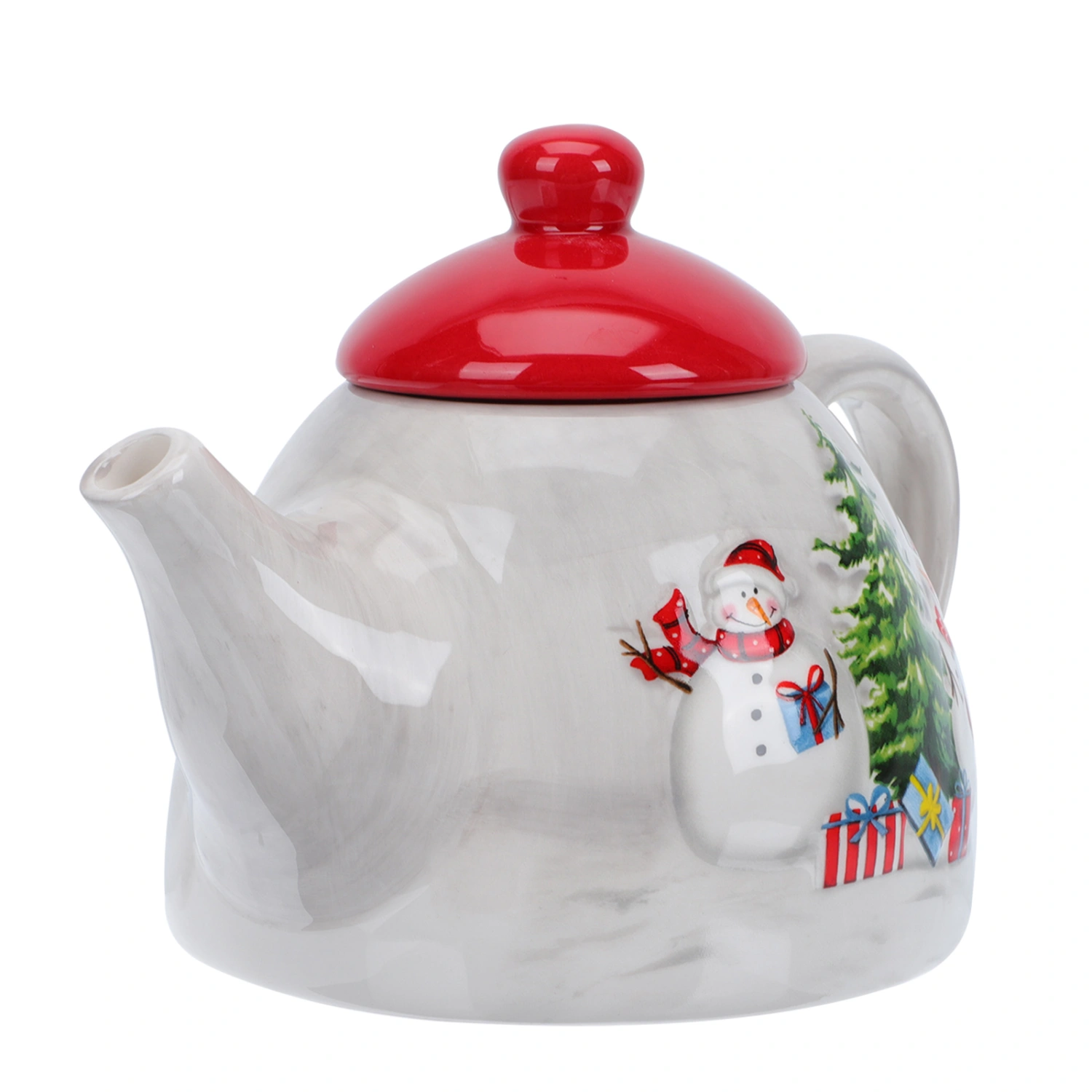 1PC Nordic Christmas Coffee Pot Milk Pot Restaurant Kitchen Ceramic Kettle