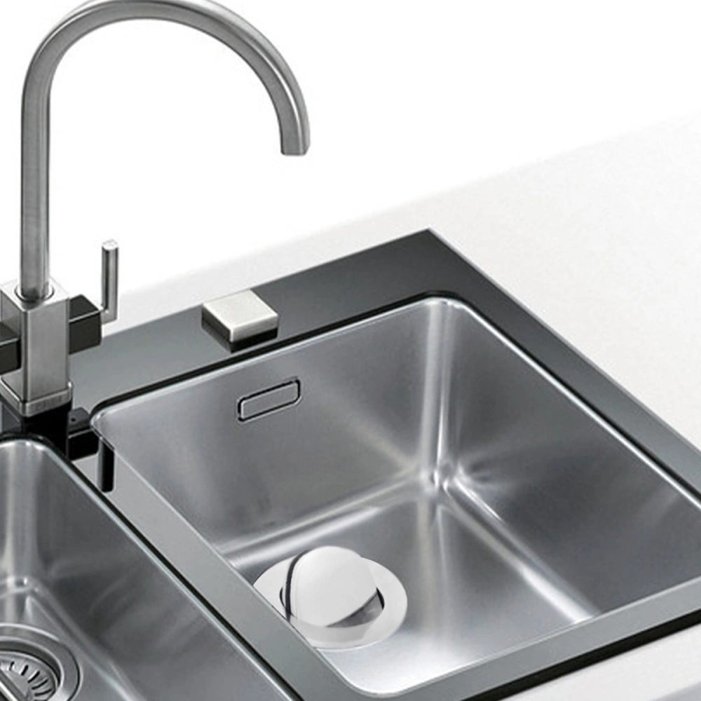 Washbasin Downpipe Drainer Basket Water Heaters Basin Sink Basin Flap Deodorant Drain Zinc Alloy Waste Plug Silver