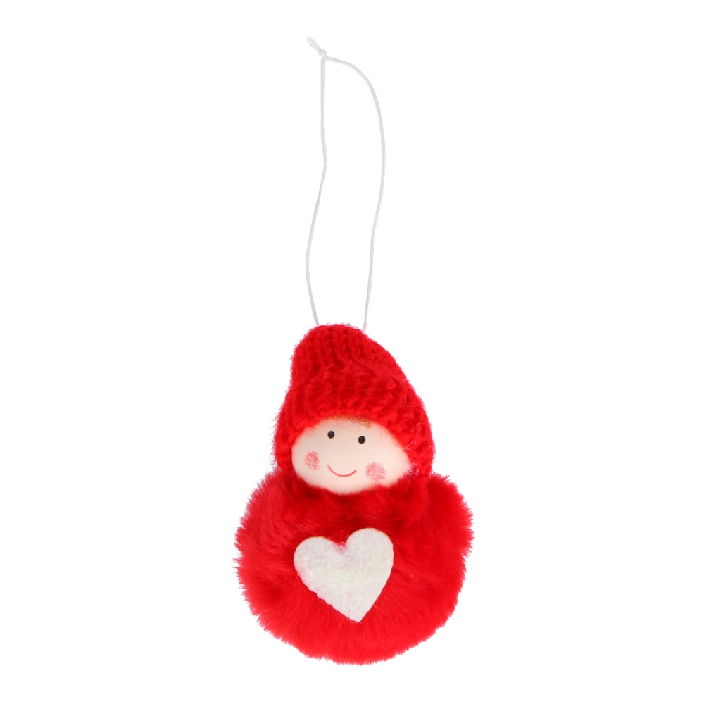 1pc Red Christmas Snowman Doll Pendant Creative Hanging Ornament for Home Car Store