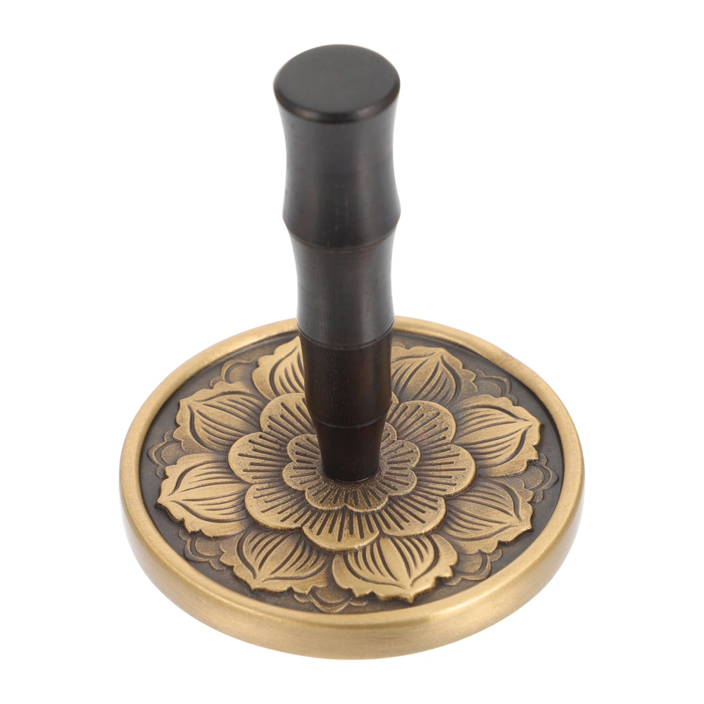 Portable Incense Ash Presser Brass Incense Seal Ash Pressing Tool for Home