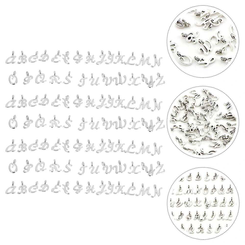 156Pcs Beautiful Alphabet Charms Chic Pendant Lovely Loose Beads for DIY Craft