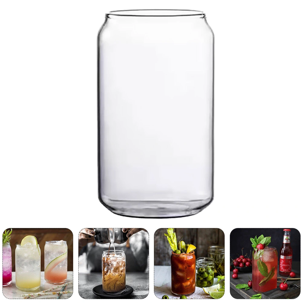 1 Pc Convenient Water Cup Milk Cup Juice Cup Drink Glass (Transparent, L)