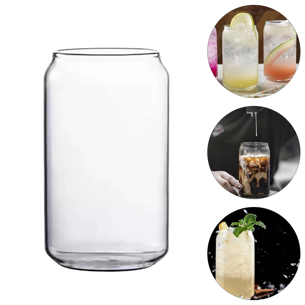 1 Pc Convenient Water Cup Milk Cup Juice Cup Drink Glass (Transparent, L)