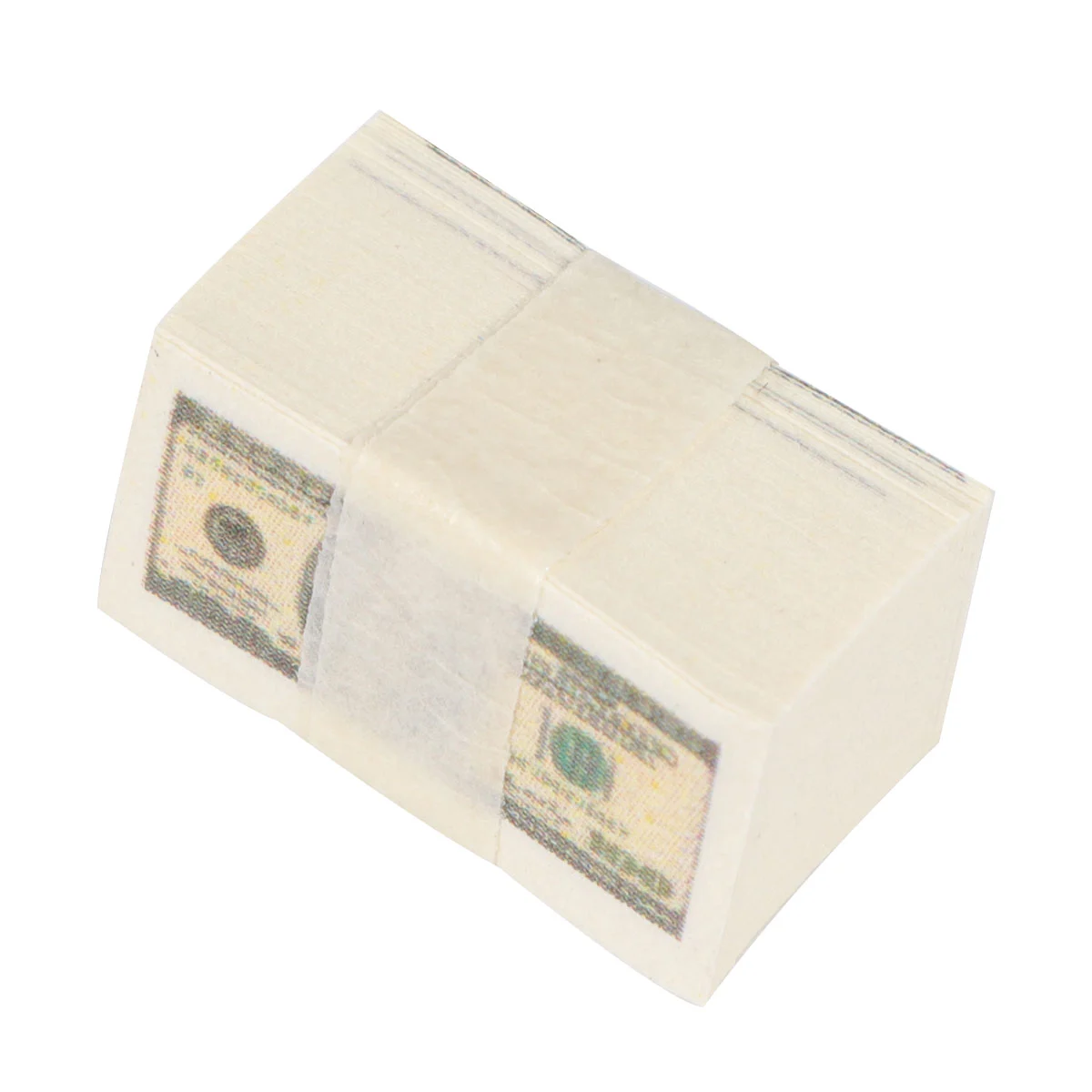 2 Bundles Simulated Dollar Doll House Accessories Mini Handmade Cash Toys Artificial Micro Decors Layout Props for Doll House Micro World Supplies (1 Dollar and 100 Dollar Pattern, 100pcs/ Bundle)