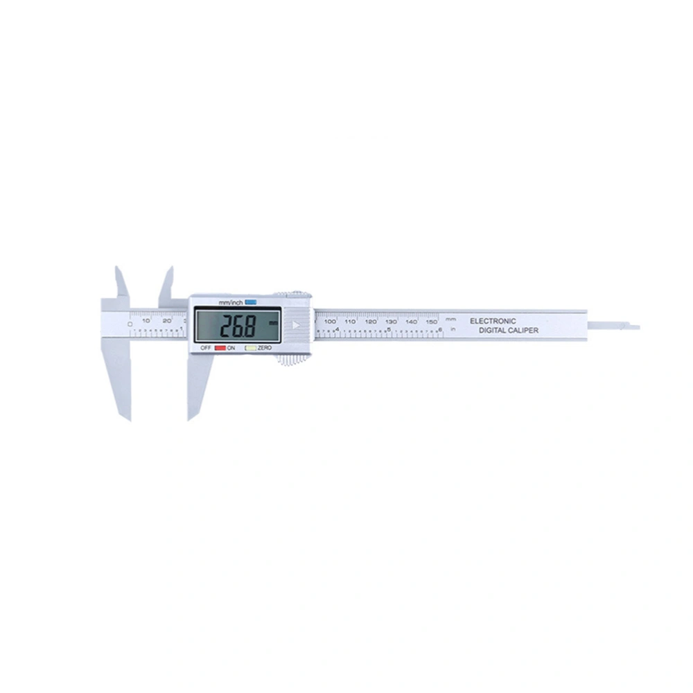 0-150mm Electronic Digital Caliper Slider Caliper with Digital Display Electronic Ruler (Silver)