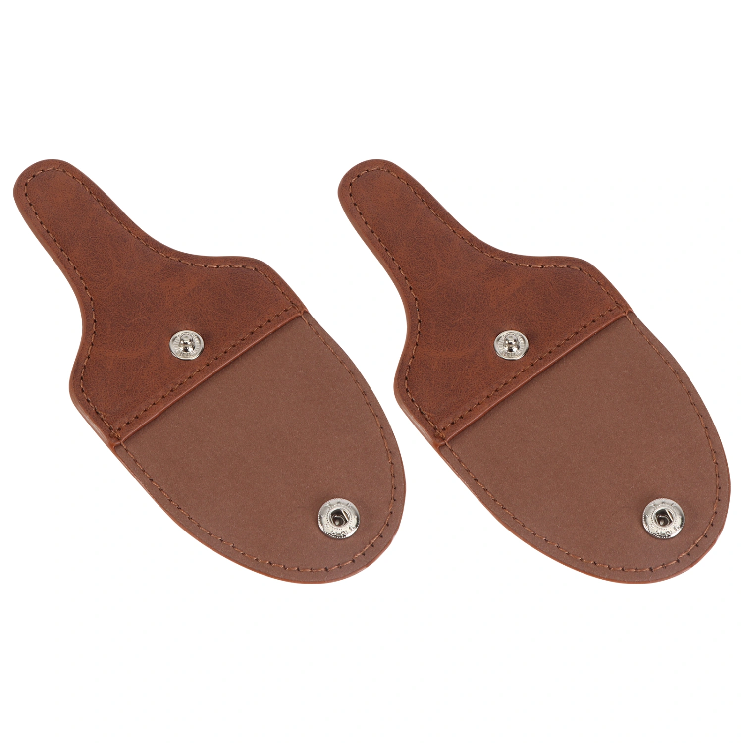 2Pcs Scissor Pouch Portable Scissor Bag Scissors Protective Pouch (Brown)