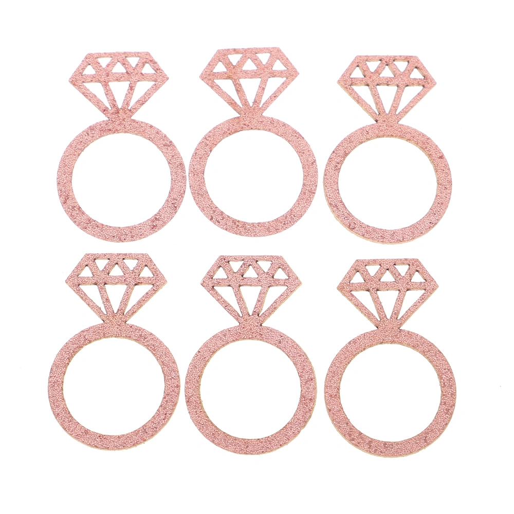 100pcs Decorative Diamond Ring Confetti Party Throwing Confetti Wedding Confetti