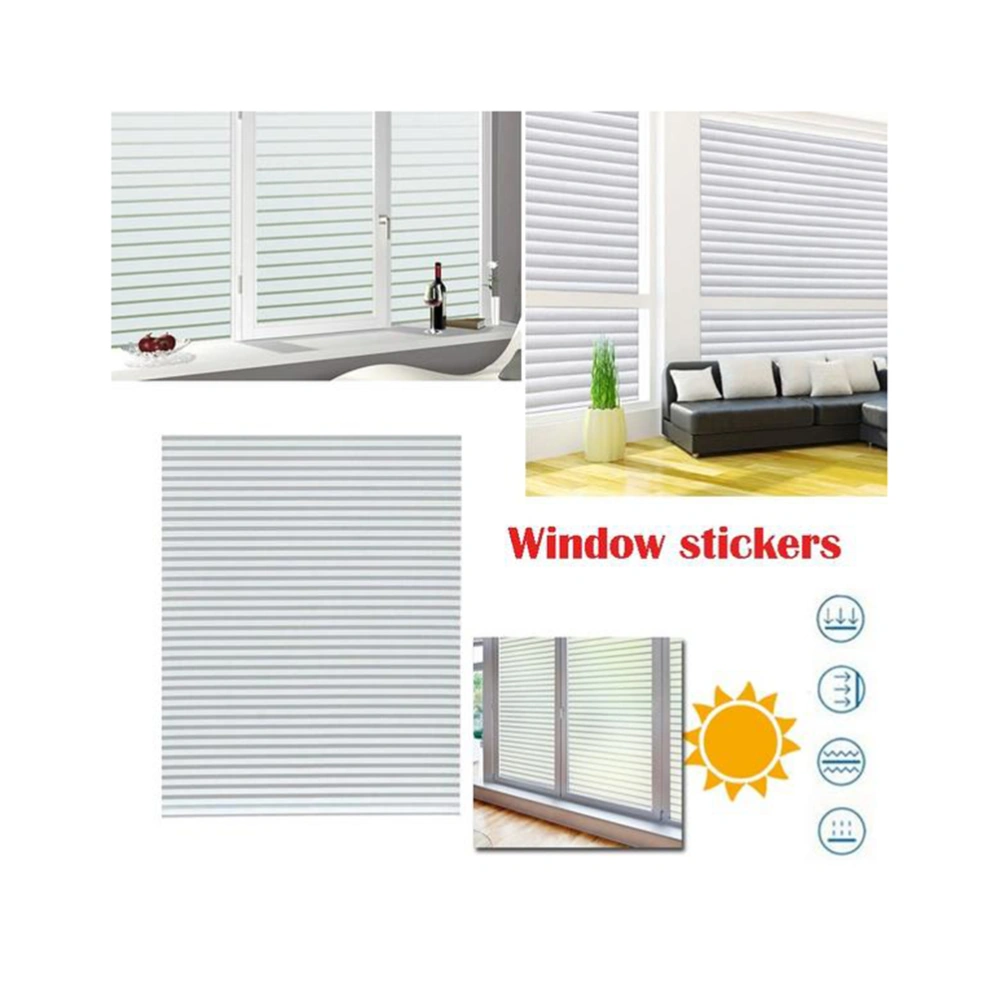 Privacy Window Film Strip Window Film Glass Film Adhesive Sticker for Home 60cmx100cm