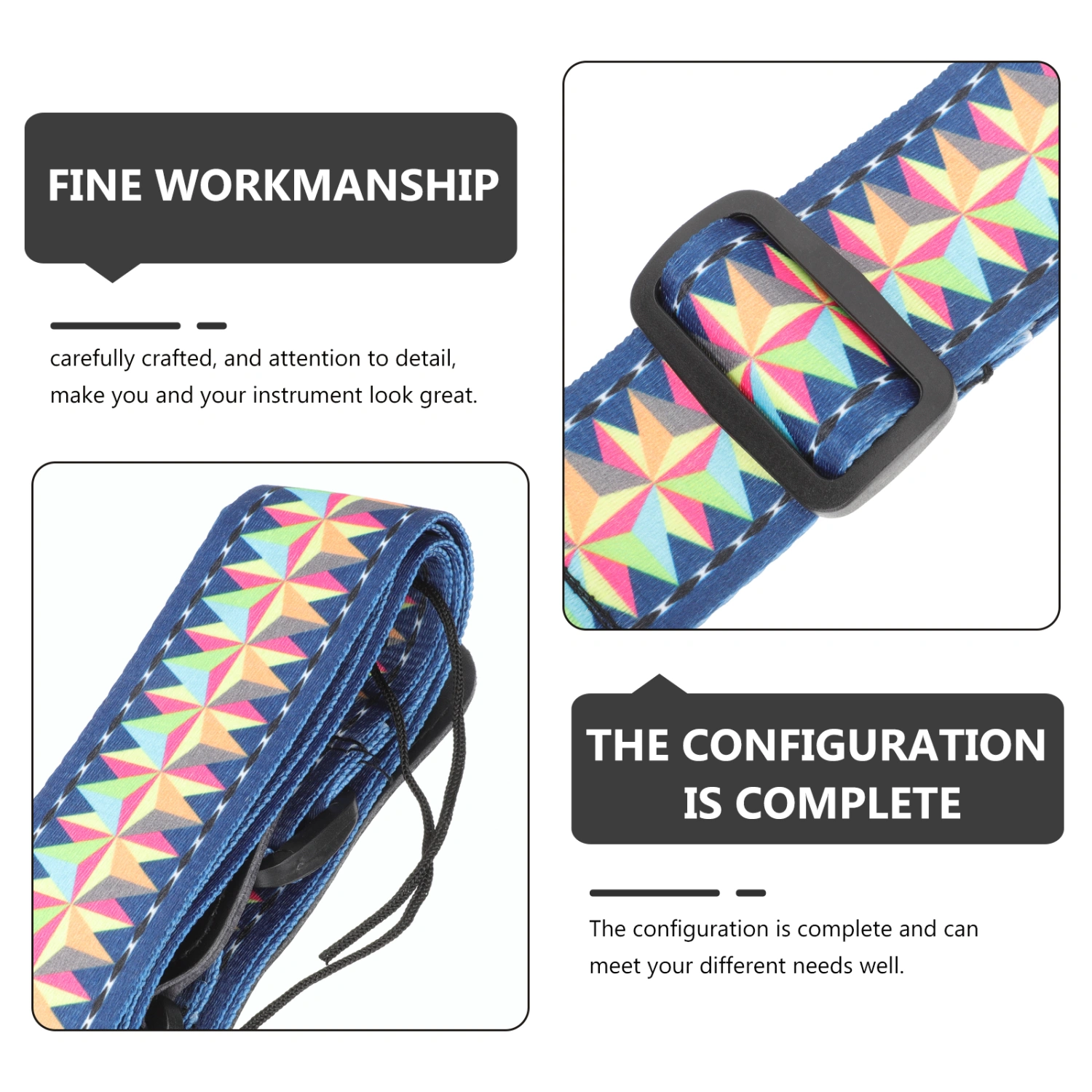 Prints Pattern Guitar Strap Adjustable Guitar Belt Replacement Guitar Belt