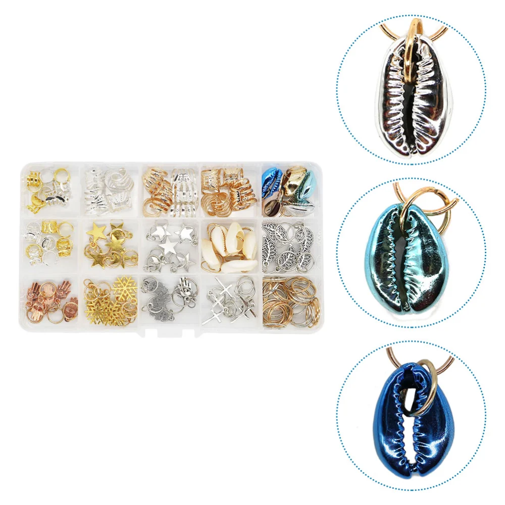 115pcs Hollow-Out Dreadlocks Hair Cuffs Dreadlocks Buckles Hair Accessories