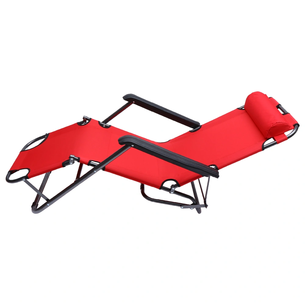 1pc Folding Reclining Patio Garden Lounge Chair Pool Yard Lawn Lounge Chair