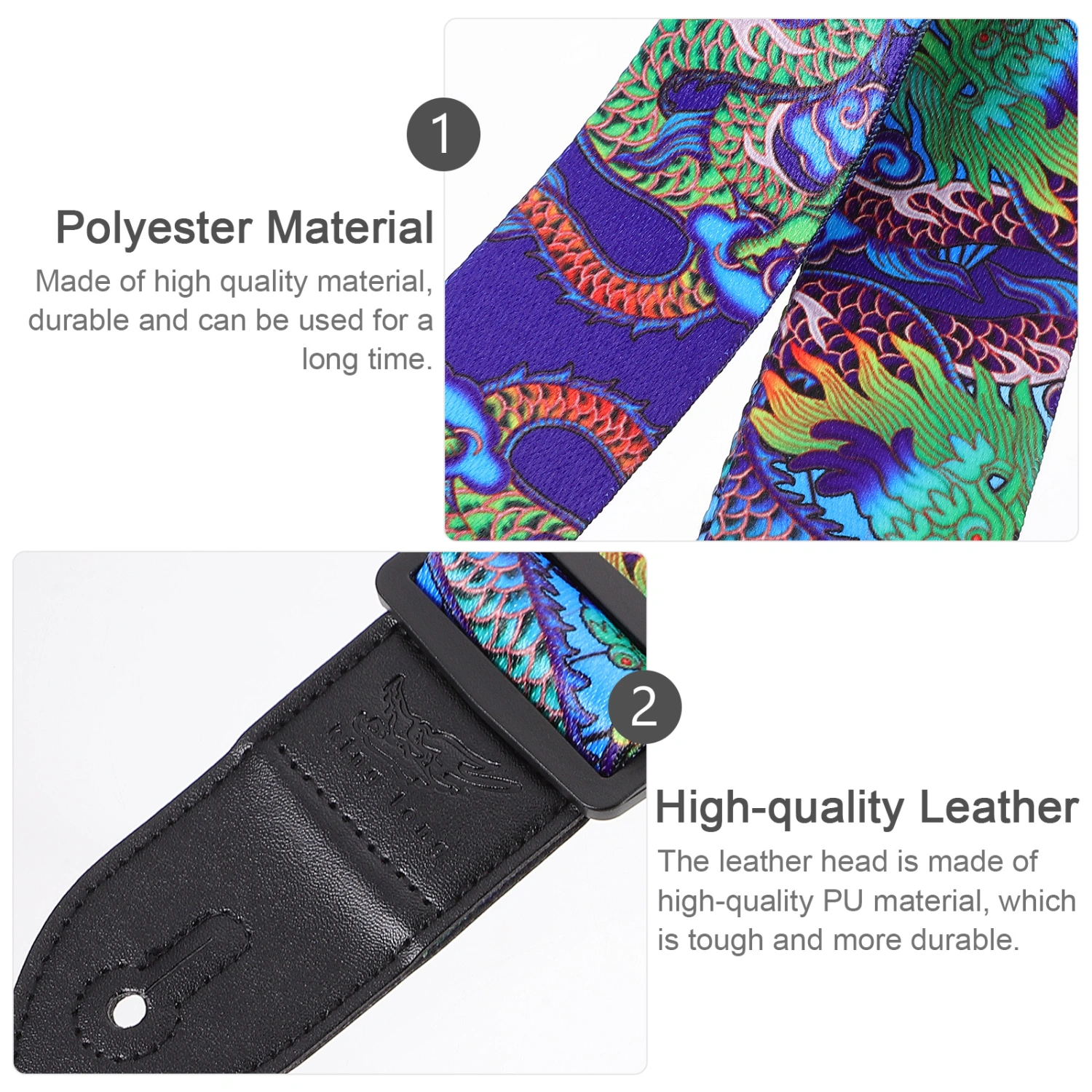 Adjustable Guitar Electric Acoustic Guitar Bass Strap Instrument Accessory