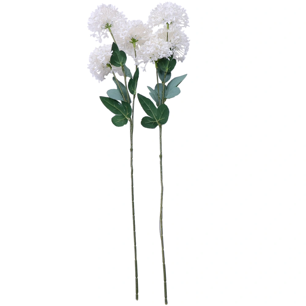 2PCS Simulation Sweetviburnums Fashion Flower Arrangement Photography Props for Home Decoration Wedding Party (White)