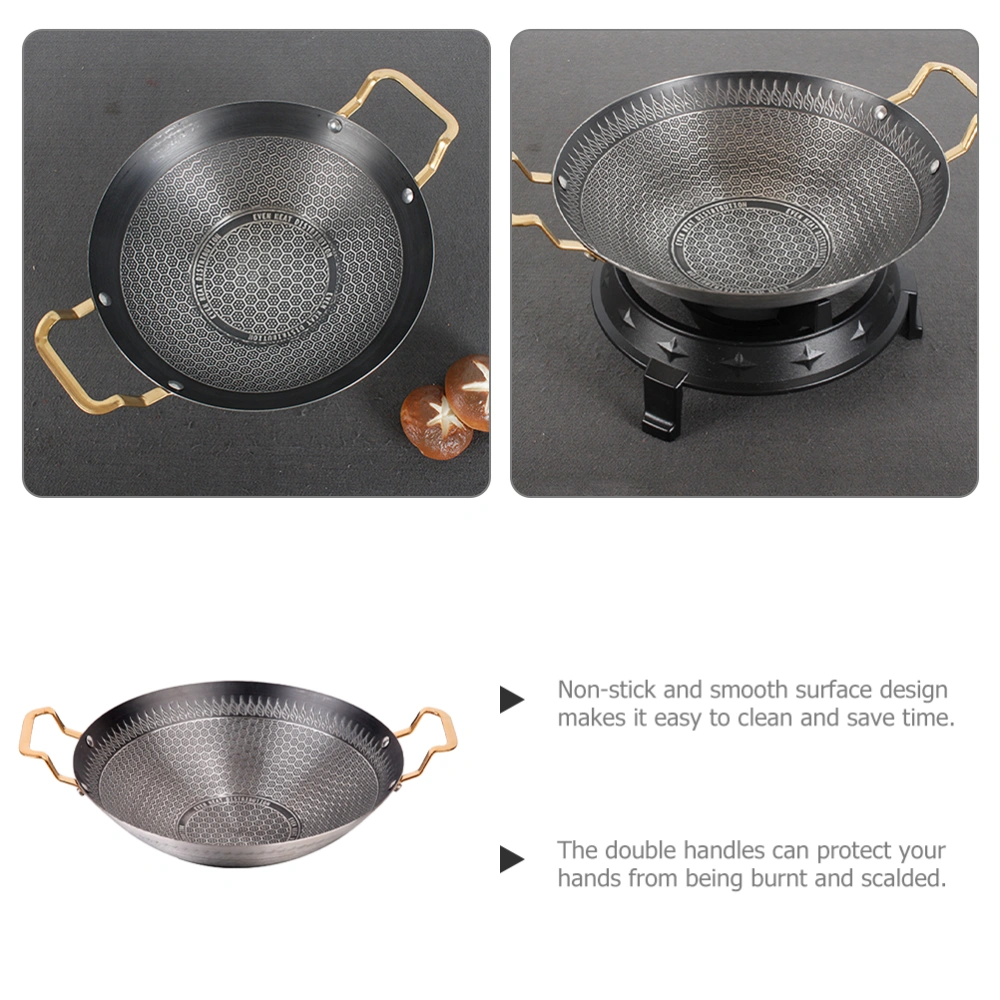 Stainless Steel Pot Double Handle Kitchen Cooking Pot Stainless Steel Dry Pot Cooking Pan