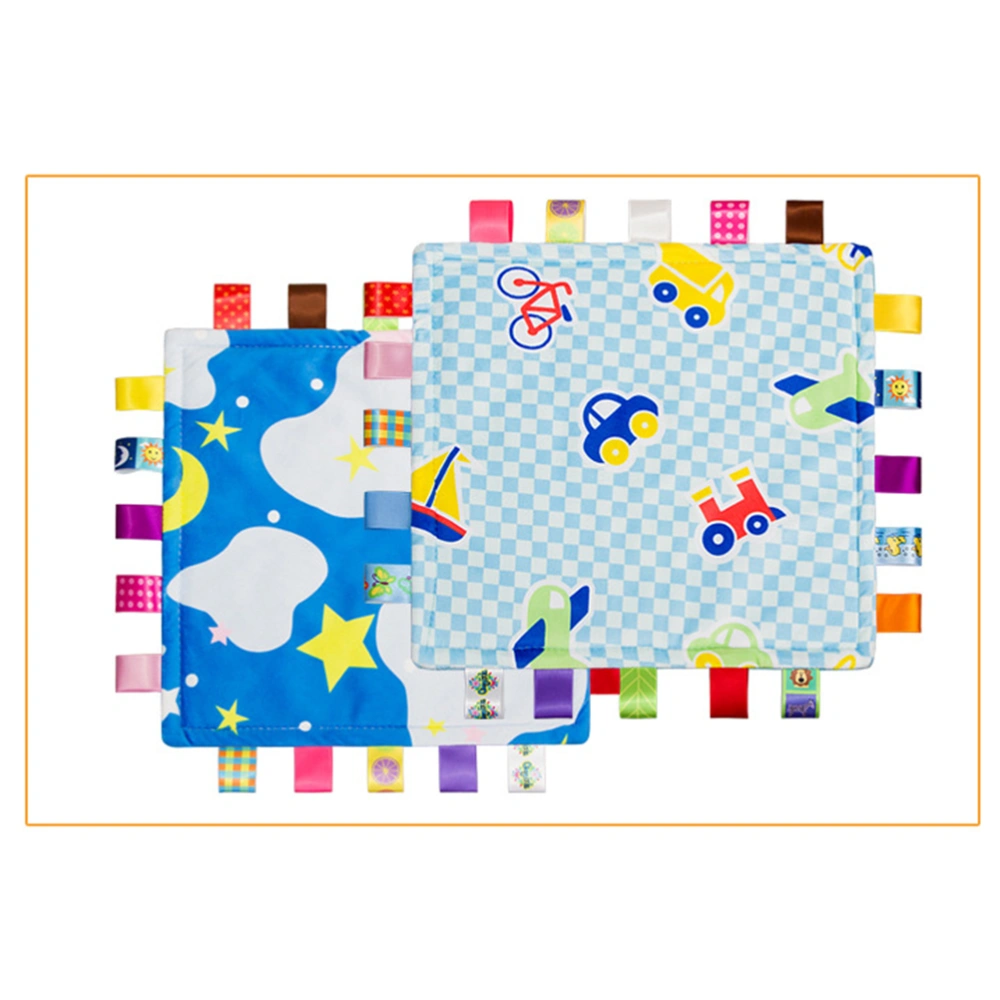 Super Baby Teething Cloths Teething Blanket Baby Teething Toys Security Blanket (Starry Sky)