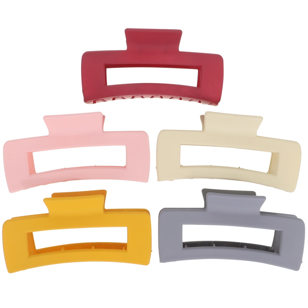 5pcs Colorful Hair Claw Clips Women Hair Claw Clamps Matte Hair Accessories