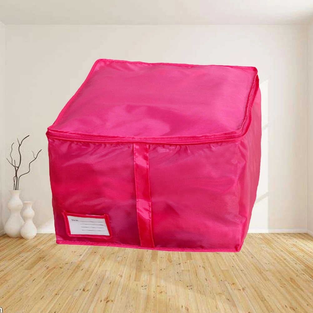 Large Capacity Widening Non-woven Storage Bag Washable Quilt Storage Bag for Room Household Size: S (Rose Pink)