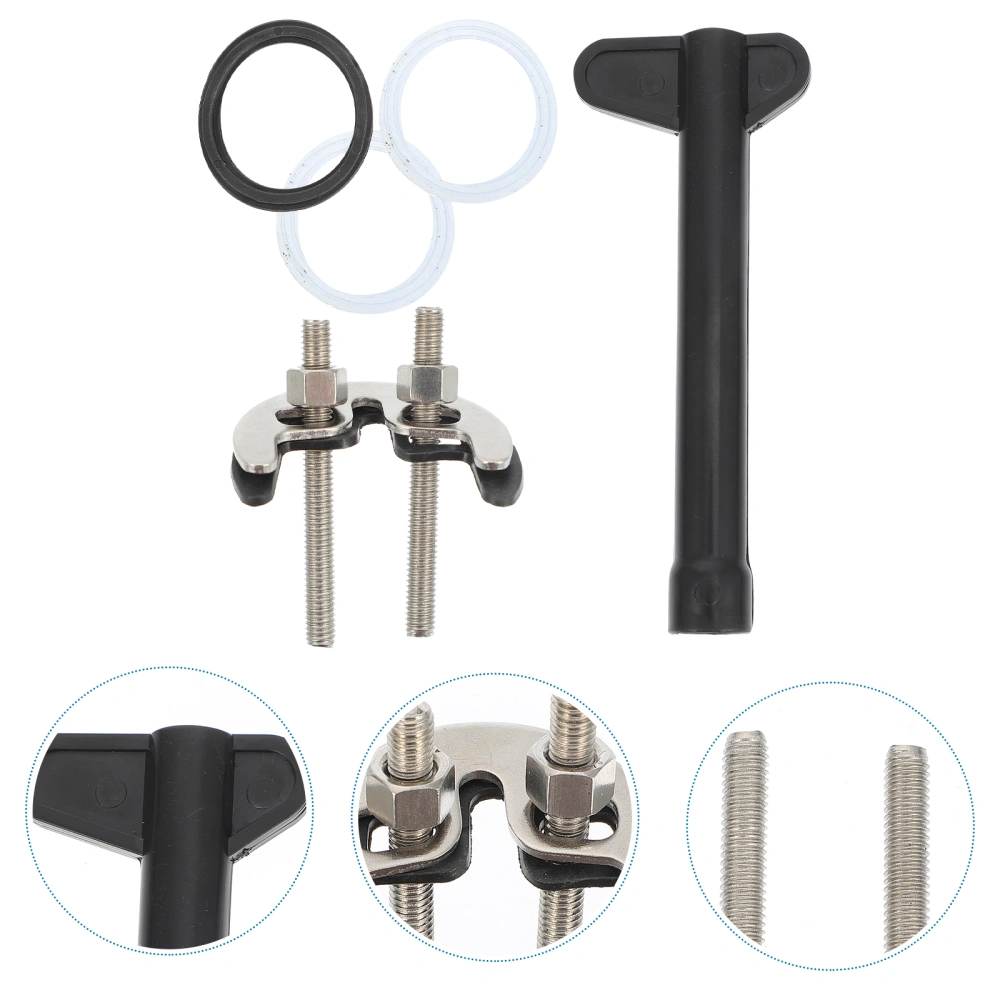 1 Set Hot And Cold Faucet Fixer Faucet Horseshoe Fixer Faucet Fastener