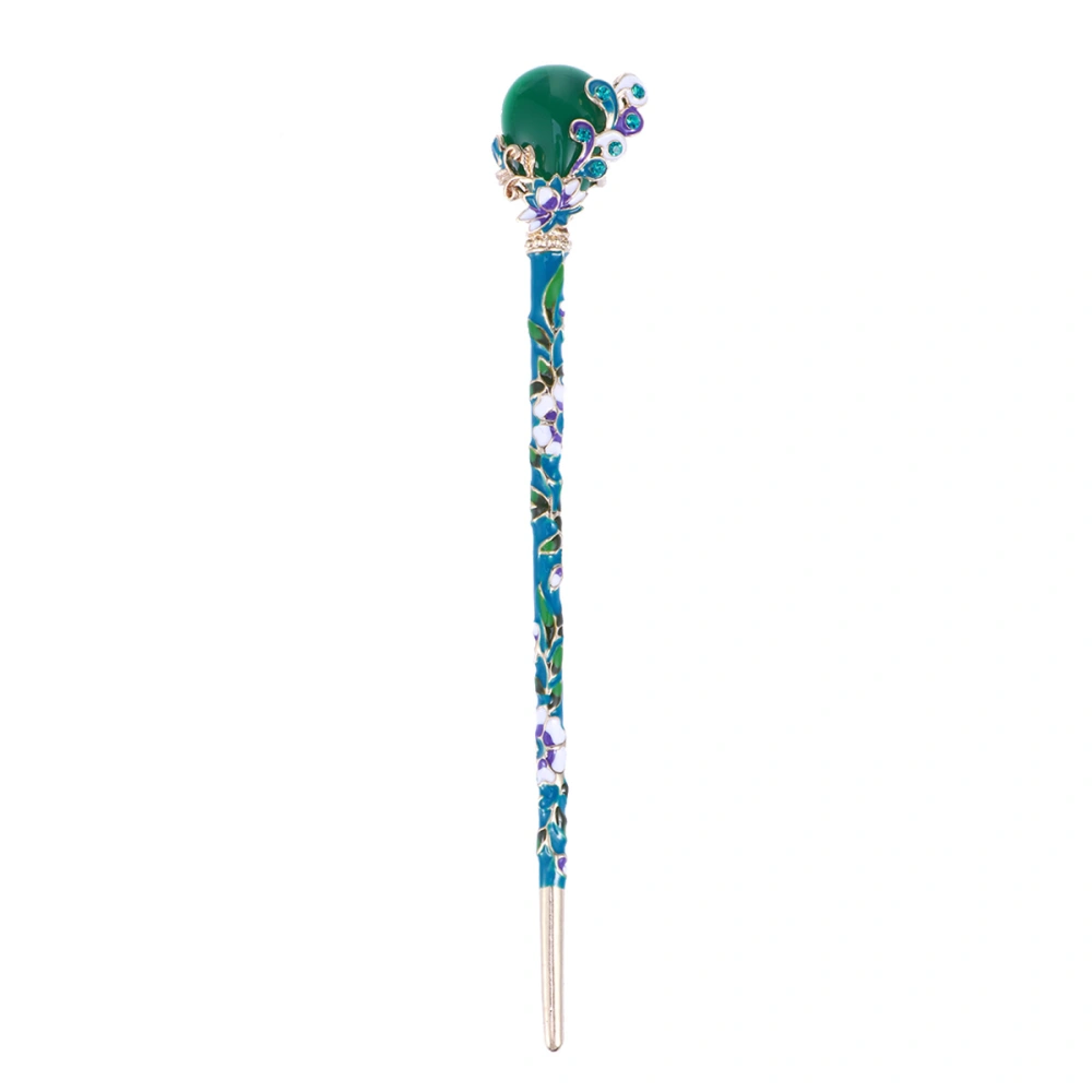 Vintage Hair Chopsticks Hair Decor Chinese Hairpins Ancient Hair Clip Hair Stick (Green)