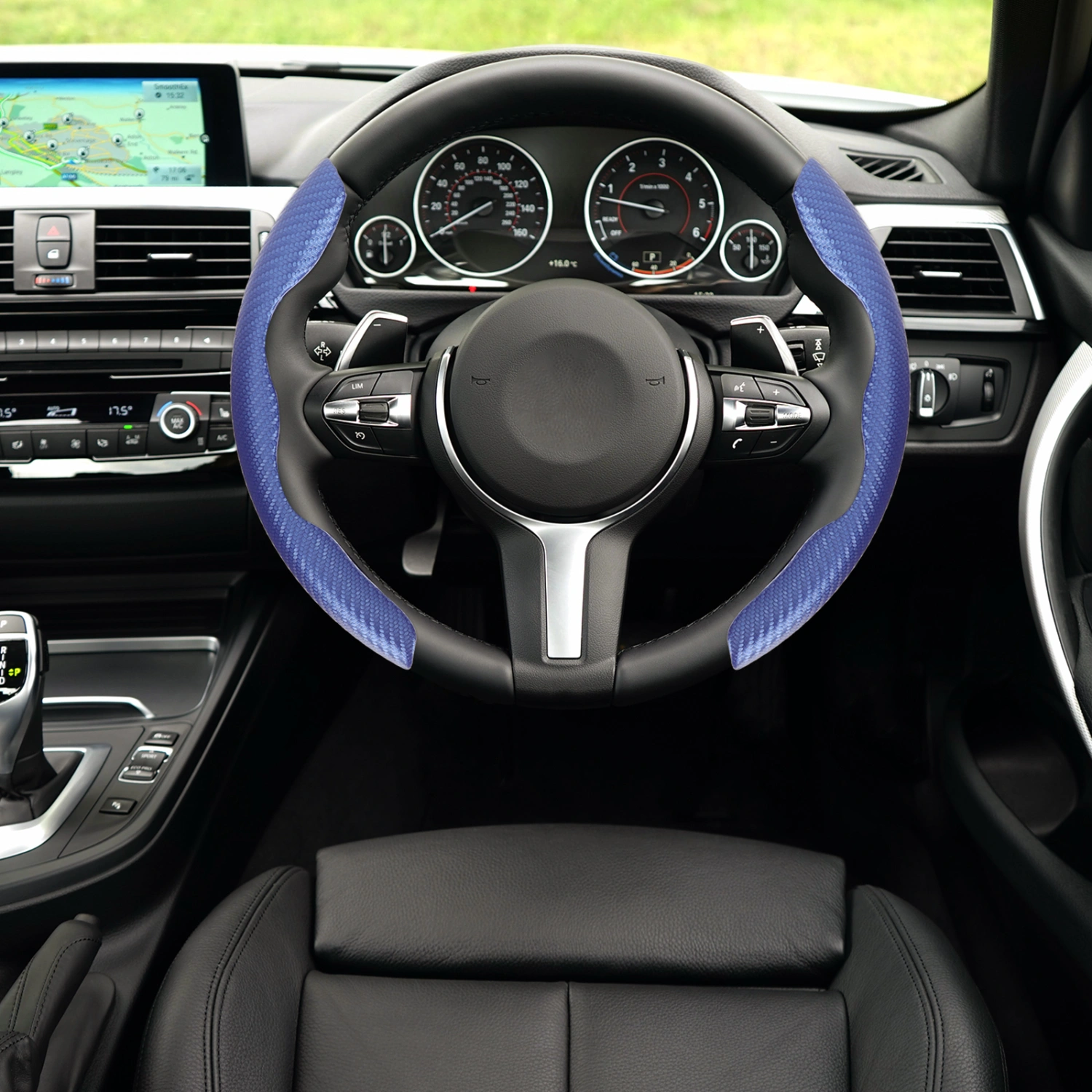 1 Pair Car Steering Wheel Cover Protector Anti-Sweat Cover Car Interior Decoration