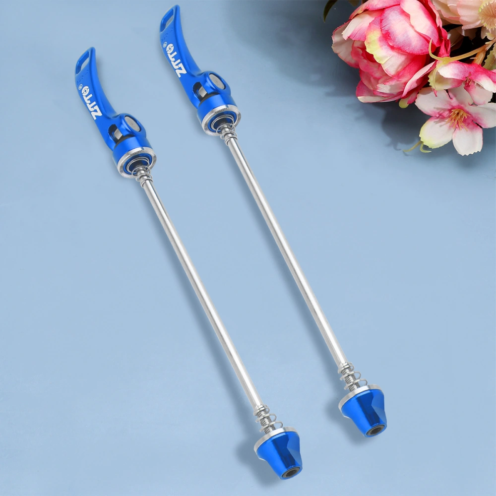 1 Pair Hub Quick Release Skewers Mountain Bike Quick Release Tool Professional Care Tool Road Bike Accessories for Bike Use (Blue)