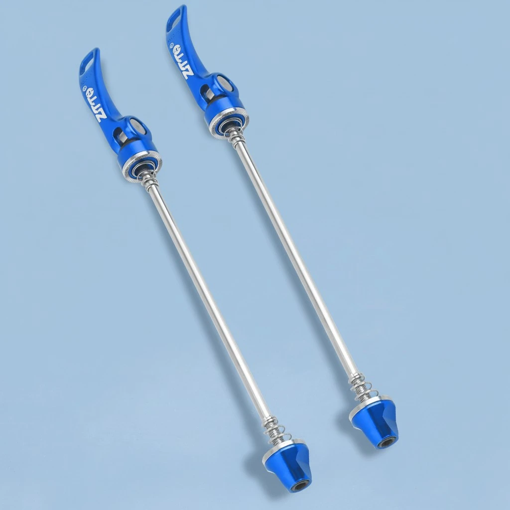 1 Pair Hub Quick Release Skewers Mountain Bike Quick Release Tool Professional Care Tool Road Bike Accessories for Bike Use (Blue)
