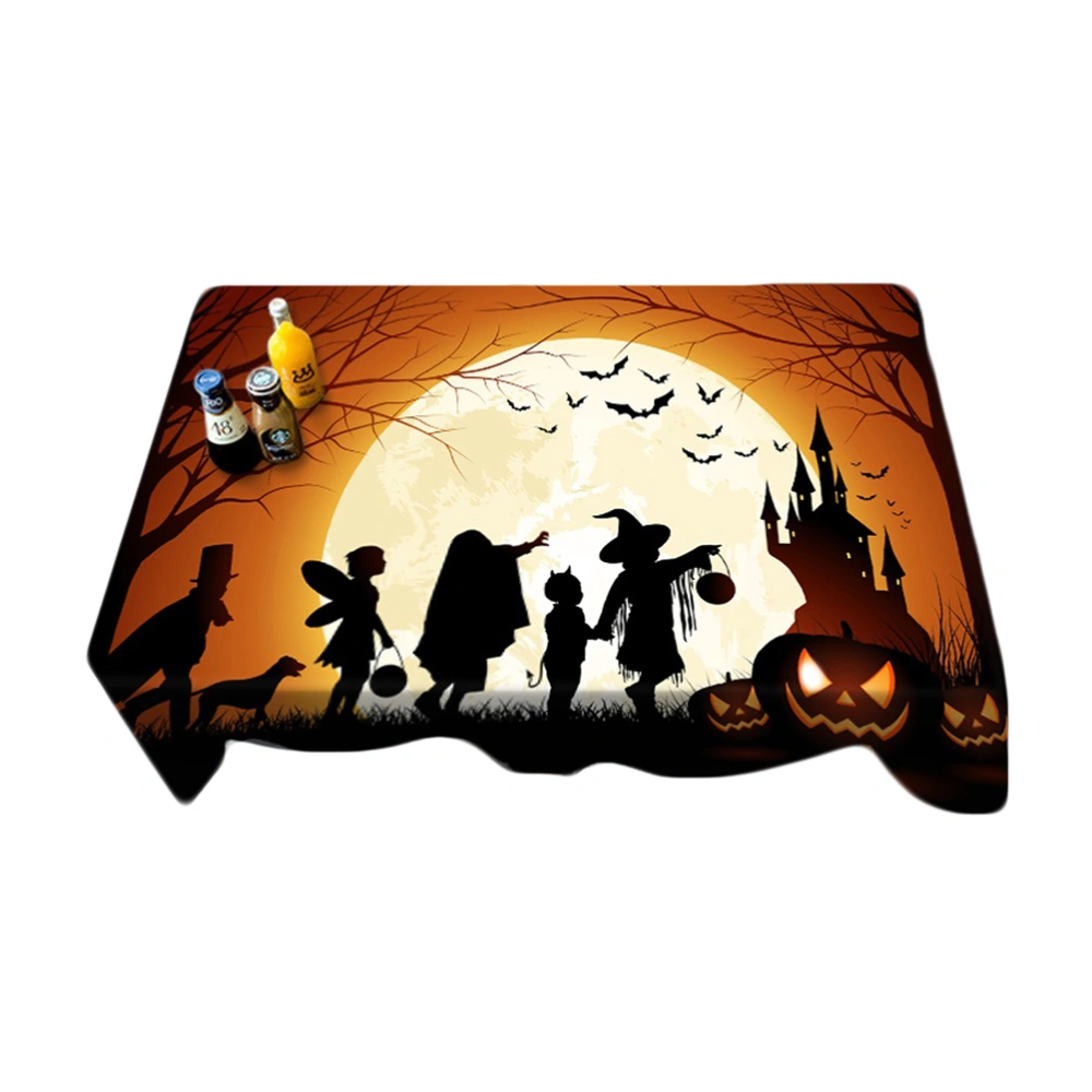 1pcs 70x150cm Halloween Style Creative Printed Tablecloth Tablecloth Disposable Table Cover Rectangular Home Party Decor