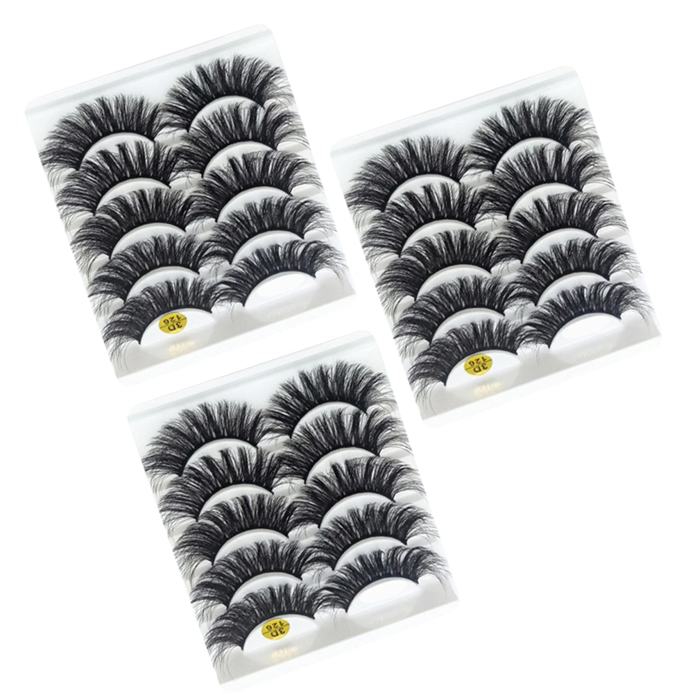 15 Pairs Realistic Volume Eyelash Extensions Girl Beauty Eyelashes Makeup False Eyelashes