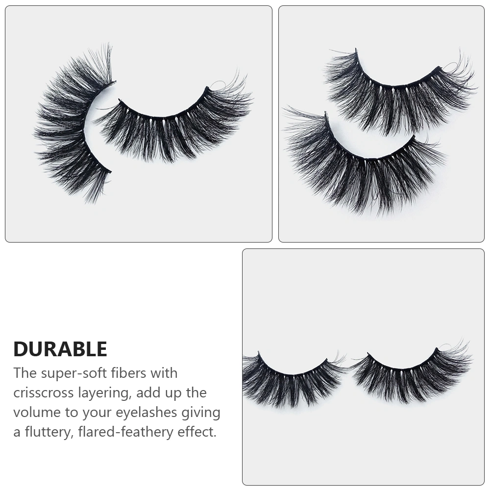 15 Pairs Realistic Volume Eyelash Extensions Girl Beauty Eyelashes Makeup False Eyelashes