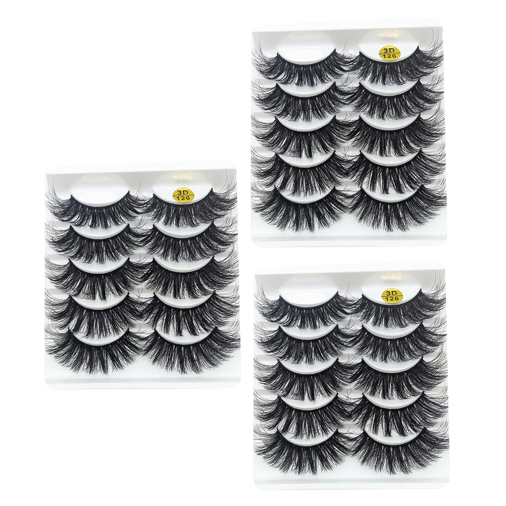 15 Pairs Realistic Volume Eyelash Extensions Girl Beauty Eyelashes Makeup False Eyelashes