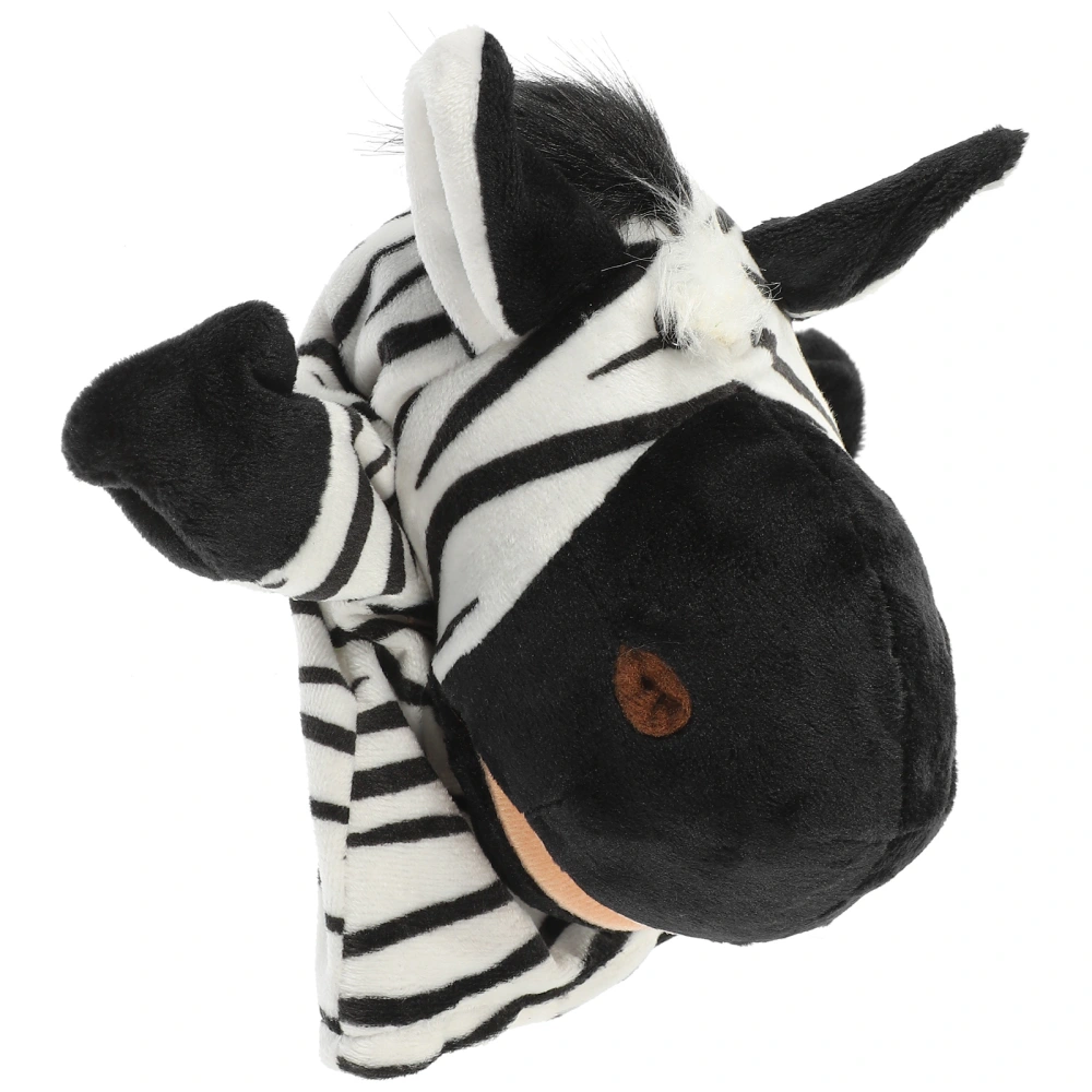 Cartoon Zebra Shape Plush Hand Puppet Child Baby Favor Dolls Kids Glove Puppet Story Telling Toys