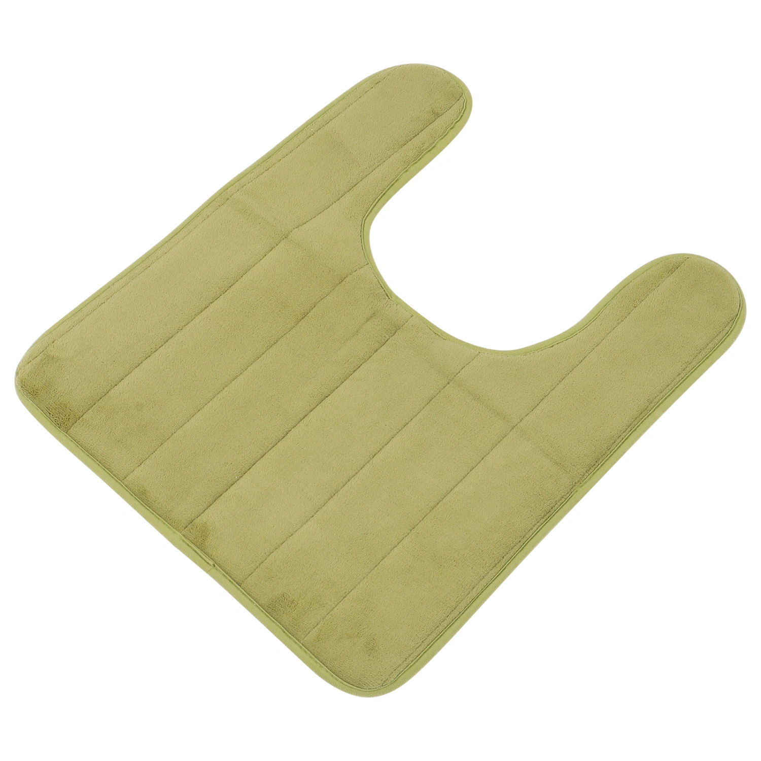 1pc U-shaped Bathroom Rug Non-skid Bathroom Mat Toilet Seat Carpet