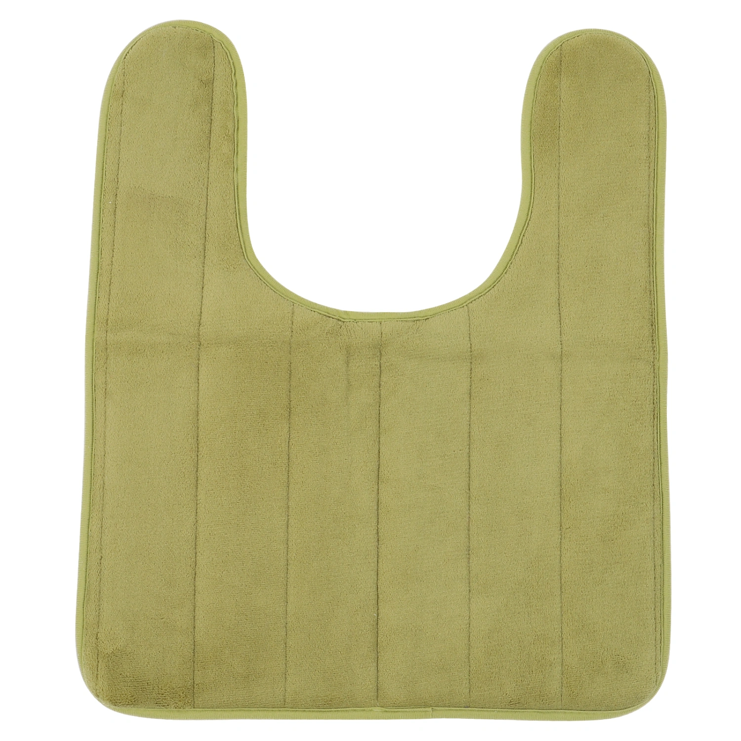 1pc U-shaped Bathroom Rug Non-skid Bathroom Mat Toilet Seat Carpet