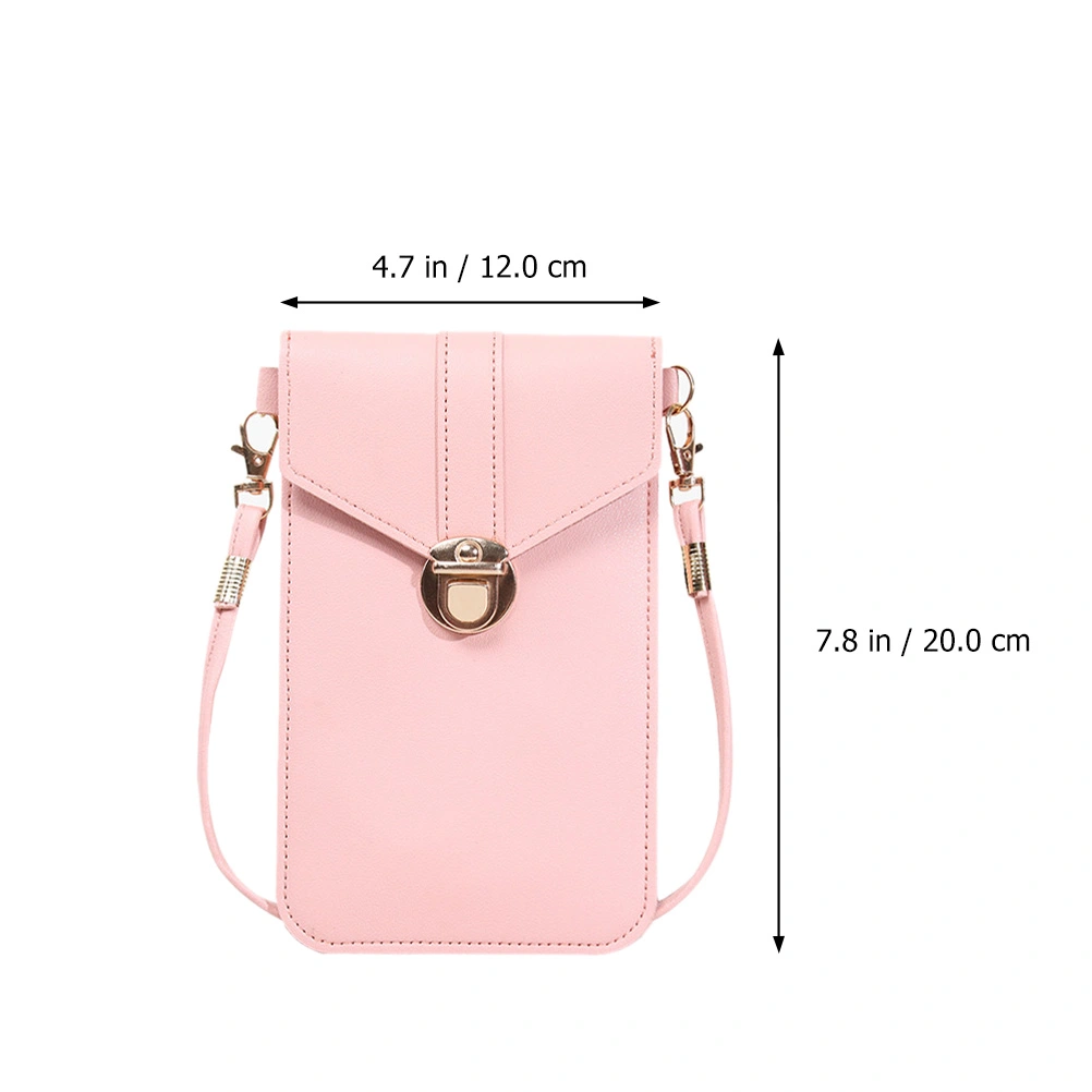 1pc Retro PU Women Purse Phone Mini Bag Cross Body Bag Shoulder Bag Gift