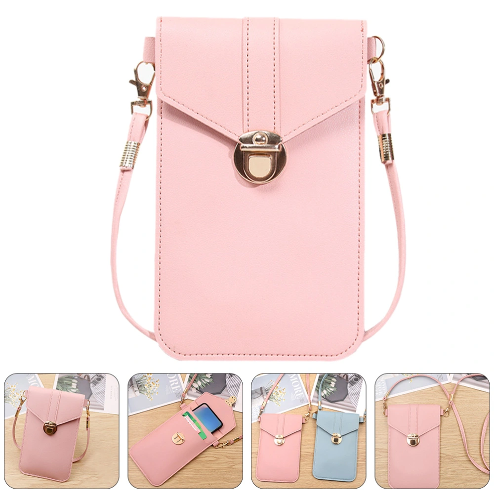 1pc Retro PU Women Purse Phone Mini Bag Cross Body Bag Shoulder Bag Gift