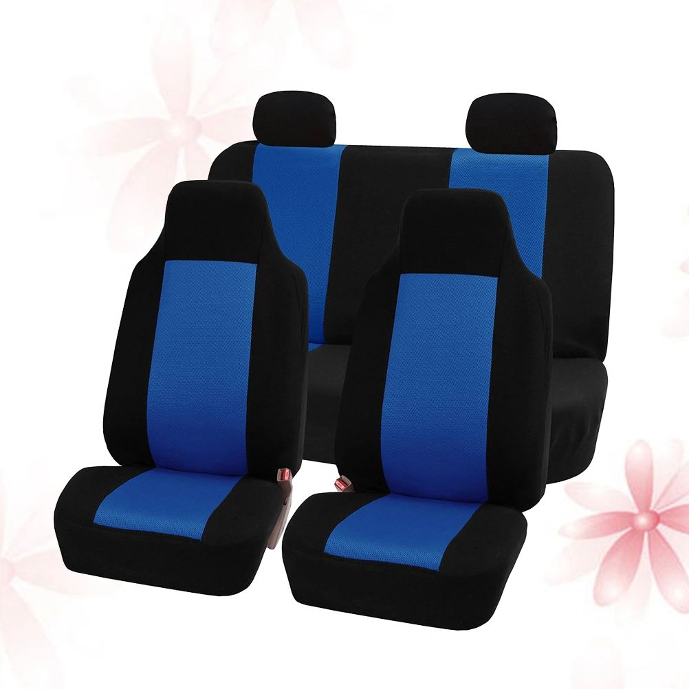 5 Seats Car Seat Cover Universal Auto Seat Cover Durable Wear Resistant Car Interior Accessory Car Seat Protector Mat (Blue)