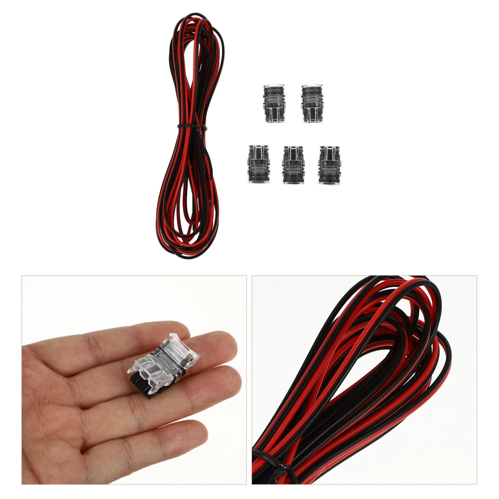 1 Set LED Strip Connectors Waterproof LED Lamp Strip Solderless Connectors