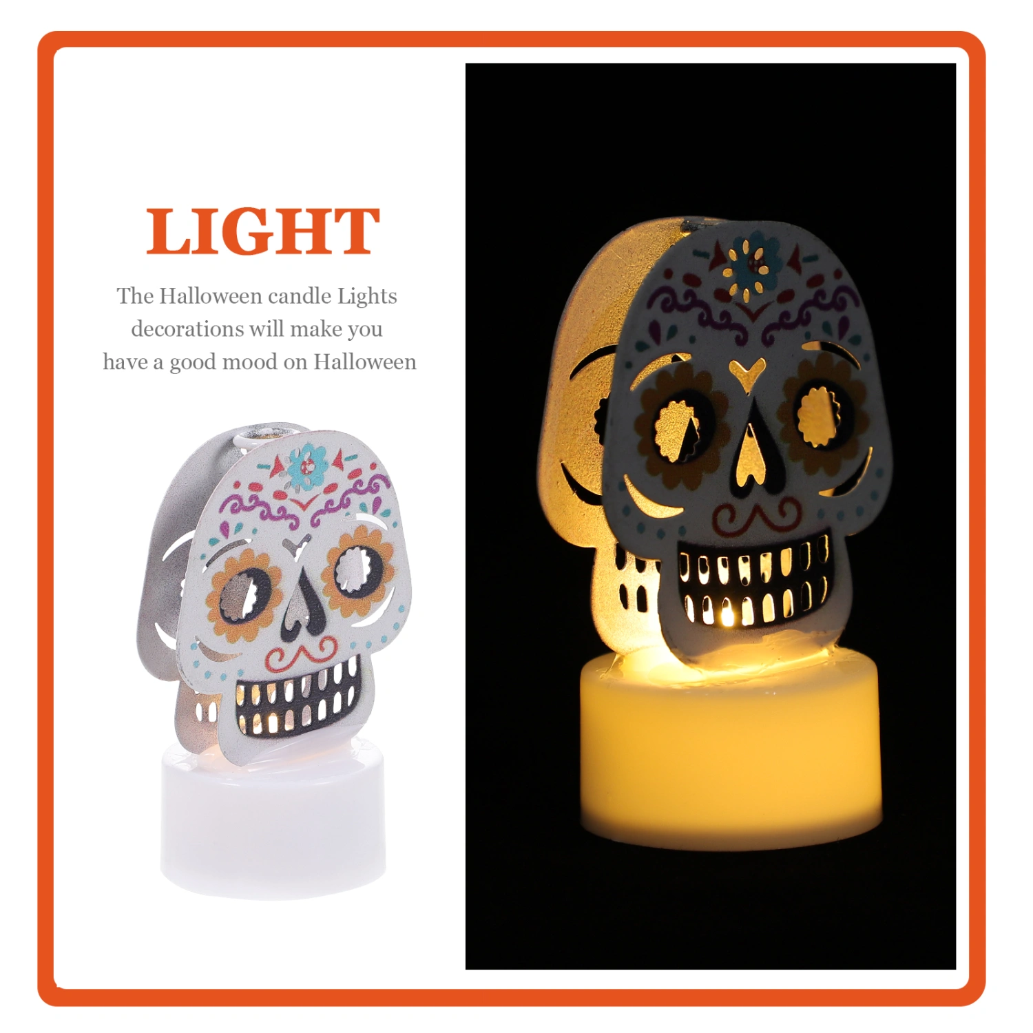 Halloween Electronic Candles LED Candle Lights Halloween Scene Party Decoration