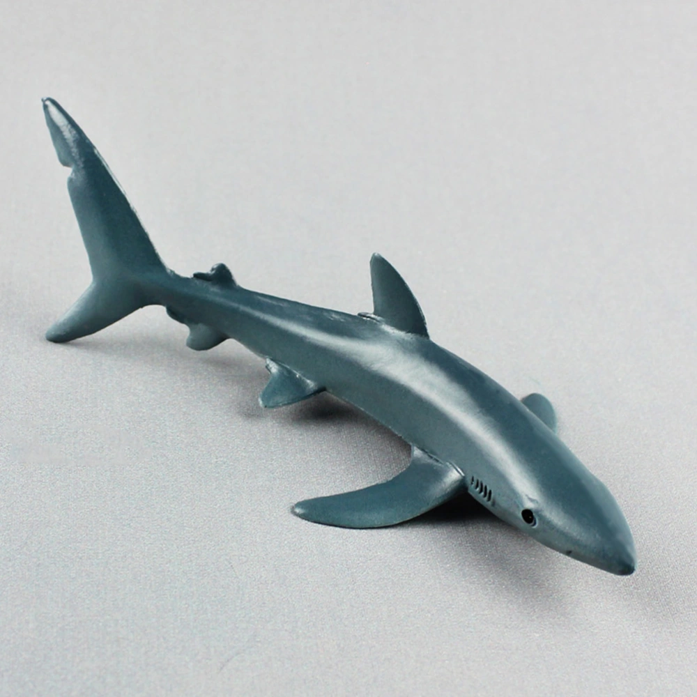 High Simulation Little Blue Shark Animal Model Marine Organism Decoration for Children Playing