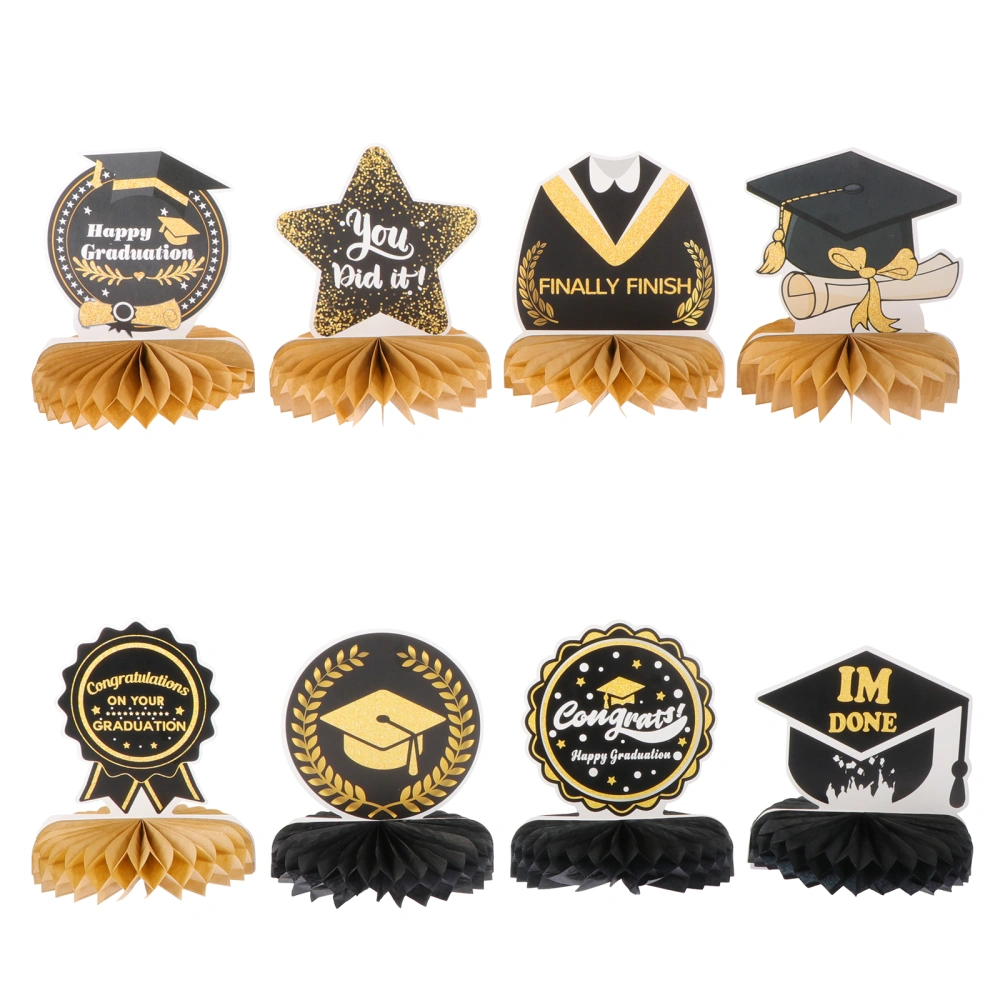 1 Set Graduation Party Decor Honeycomb Paper Decor Classmate Graduation Gift