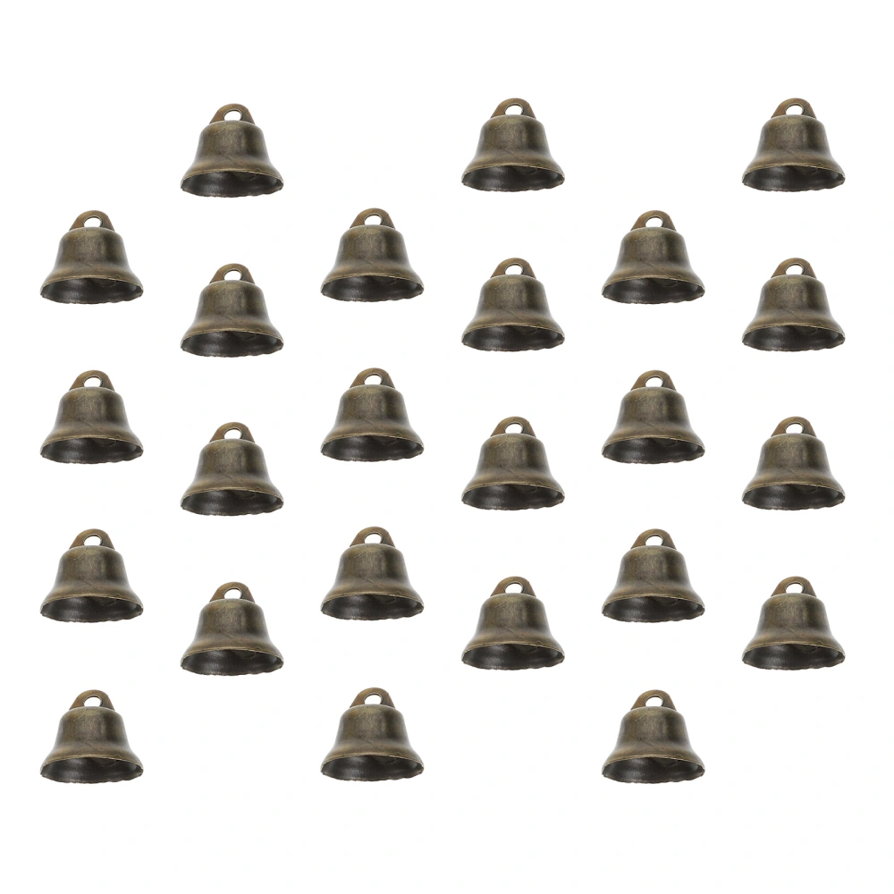 100Pcs Christmas Copper Bell Small Decorative Bell  Christmas Craft (Bronze)