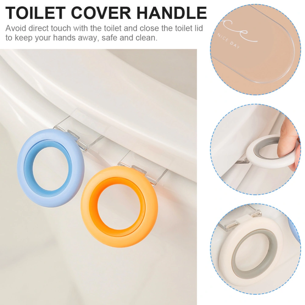 2pcs Creative Toilet Seat Handle Useful Toilet Cover Lifter Toilet Lid Lifter