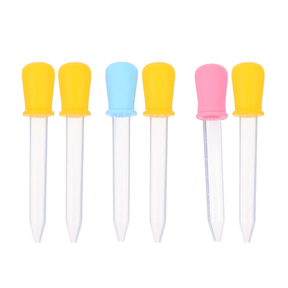 6Pcs Baby Medicine Feeding Tools Practical Newborn Baby Medicine Feeders (Assorted Color)