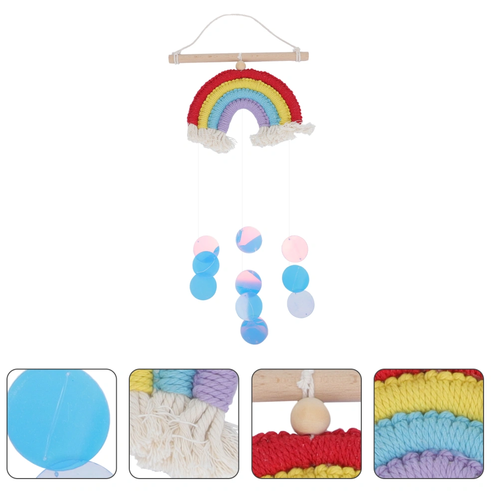 1Pc Household Rainbow Modeling Pendant Decor Wall Hanging Adorn for Bedroom