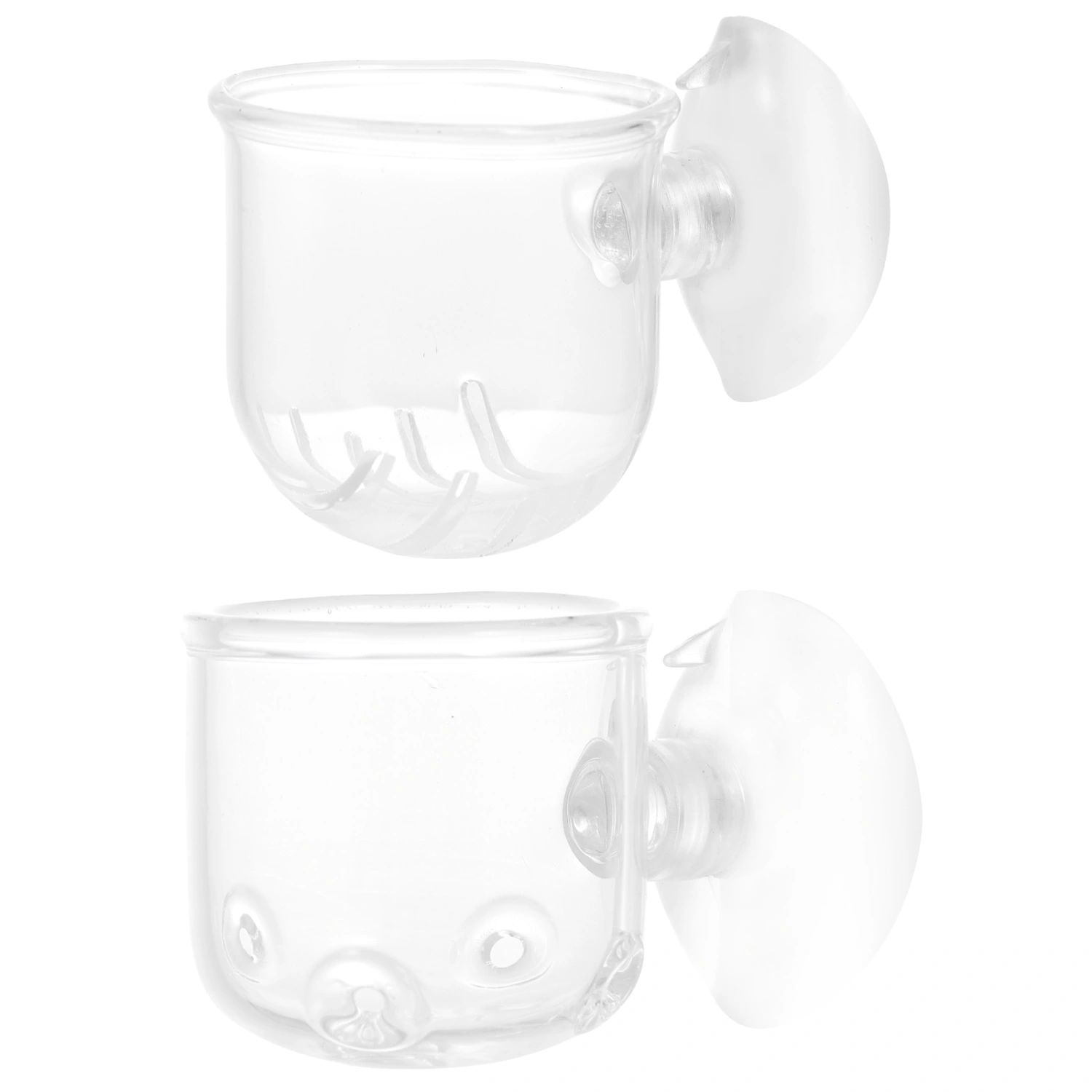 2 Pcs Fish Tank Food Feeder Aquarium Fish Feeding Cups Blood Worm Container